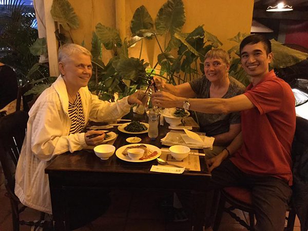 Welcome dinner with 2 ladies from United States