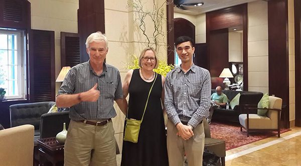 Alex and a couple from US at Sofitel Metropole