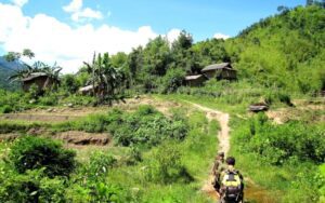 A hill trible village in Laos