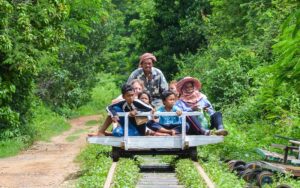 Bamboo train