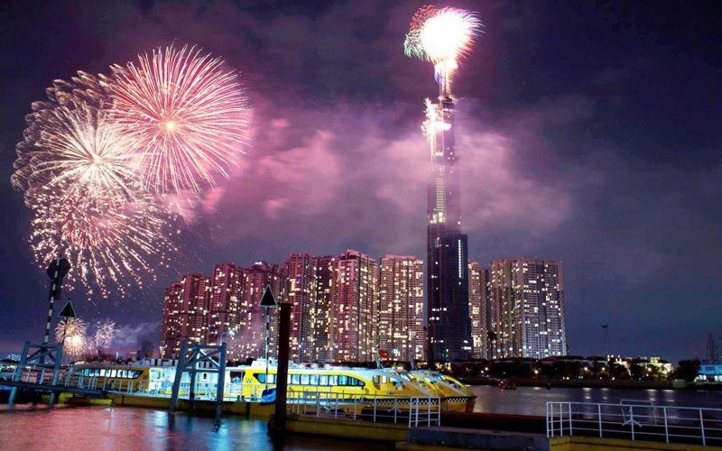Fireworks in Ho Chi Minh City