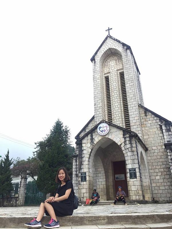 Helen at Sapa church