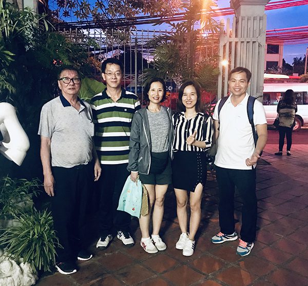 Helen with Ms Maggie and family