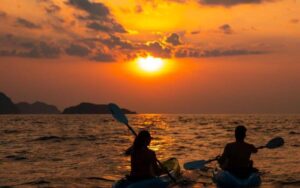 Kayak on Awei Pila Island
