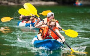 Kayaking in Halong Bay