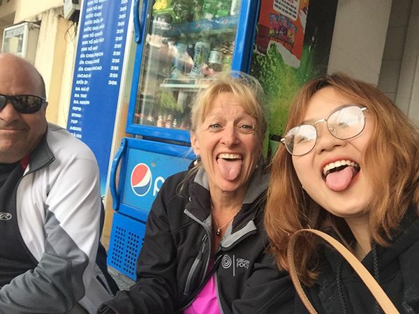 moi et mes touristes dans un 