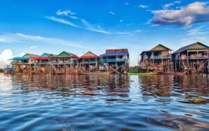 Floating villages in Tonle Sap Lake